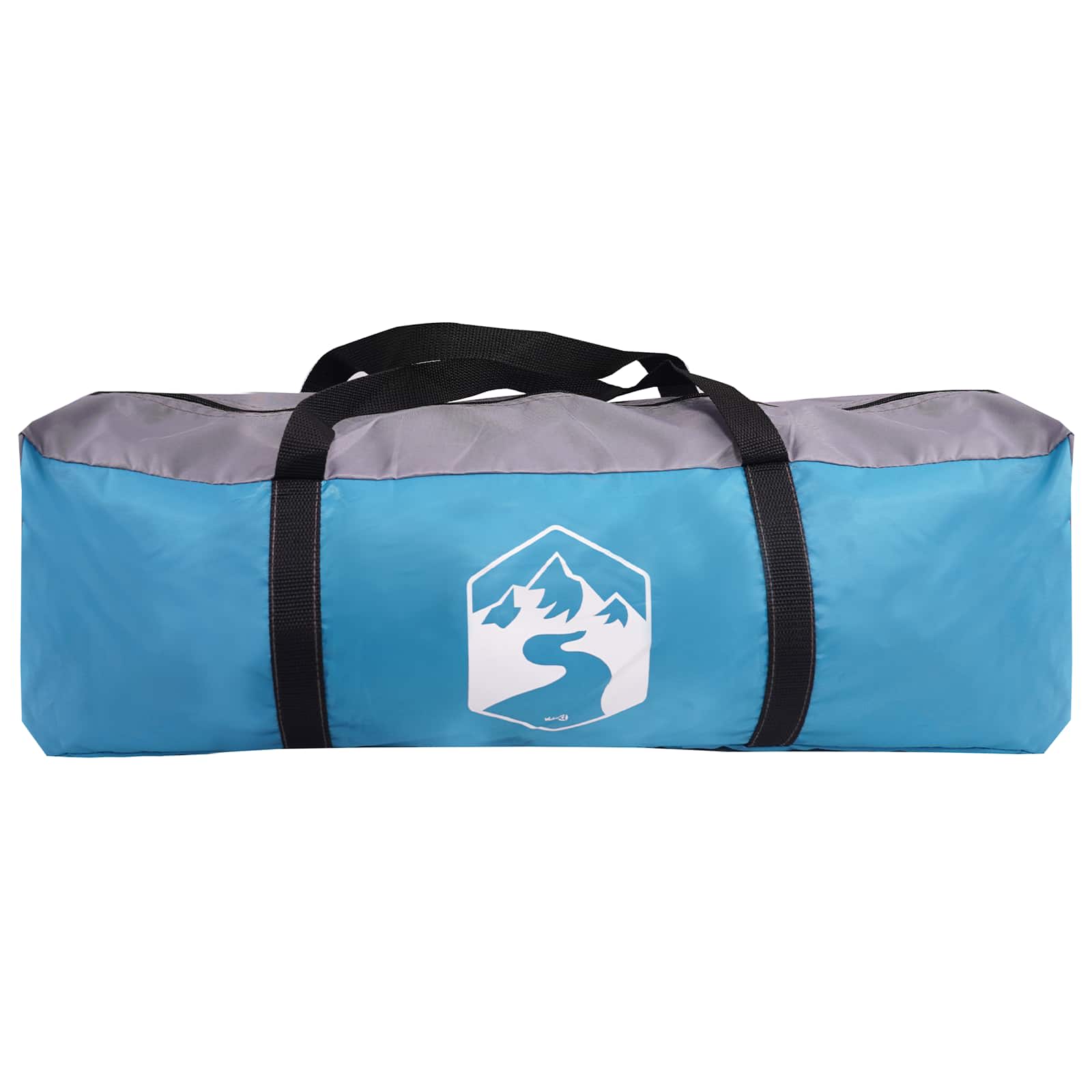 Huisje Tent met dak Blauw 8-persoons Polyester en staal