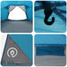 Huisje Tent met dak Blauw 8-persoons Polyester en staal