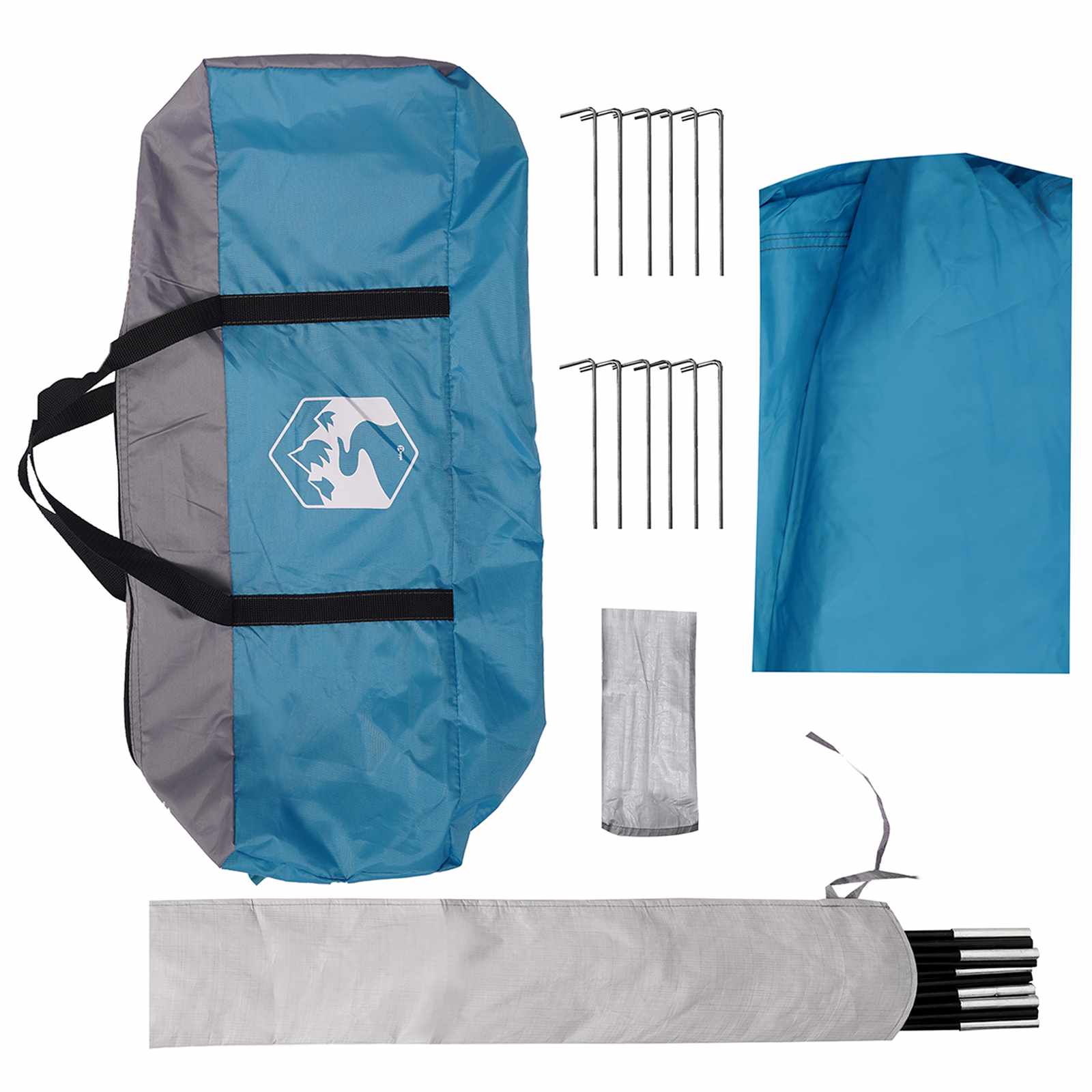 Camping Tarp Waterbestendig Blauw 550 x 400 x 230 cm