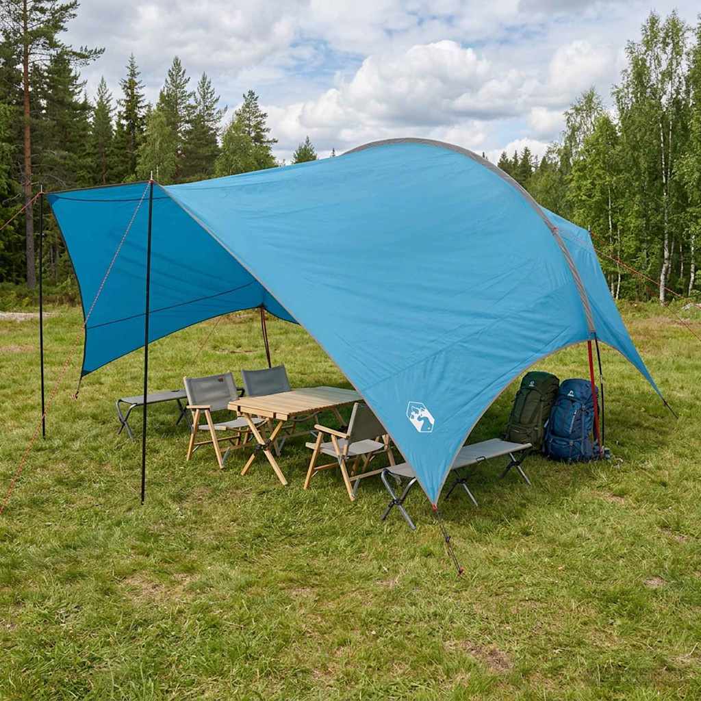 Camping Tarp Waterbestendig Blauw 550 x 400 x 230 cm