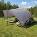 Camping Tarp Waterbestendig Grijs en Oranje 550 x 400 x 230 cm