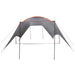 Camping Tarp Waterbestendig Grijs en Oranje 550 x 400 x 230 cm