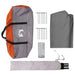 Camping Tarp Waterbestendig Grijs en Oranje 695 x 580 x 200 cm