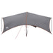 Camping Tarp Waterbestendig Grijs en Oranje 695 x 580 x 200 cm