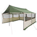 Gezinstent met dak Groen 450 x 400 x 265 cm Polyester en staal