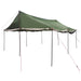 Gezinstent met dak Groen 450 x 400 x 265 cm Polyester en staal