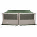 Gezinstent met dak Groen 450 x 400 x 265 cm Polyester en staal