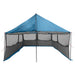 Gezinstent met dak Blauw 450 x 400 x 265 cm Polyester en staal