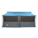 Gezinstent met dak Blauw 450 x 400 x 265 cm Polyester en staal
