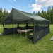 Gezinstent Leger groen 450 x 400 x 265 cm Polyester en staal