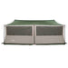 Gezinstent met dak Groen 600 x 400 x 268 cm Polyester en staal