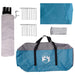 Gezinstent met dak Blauw 600 x 400 x 268 cm Polyester en staal