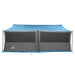 Gezinstent met dak Blauw 600 x 400 x 268 cm Polyester en staal