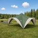 Partytent met dak Groen 500 x 500 x 350 cm Polyester en staal