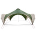 Partytent met dak Groen 500 x 500 x 350 cm Polyester en staal