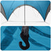 Partytent met dak Blauw 500 x 500 x 350 cm Polyester en staal