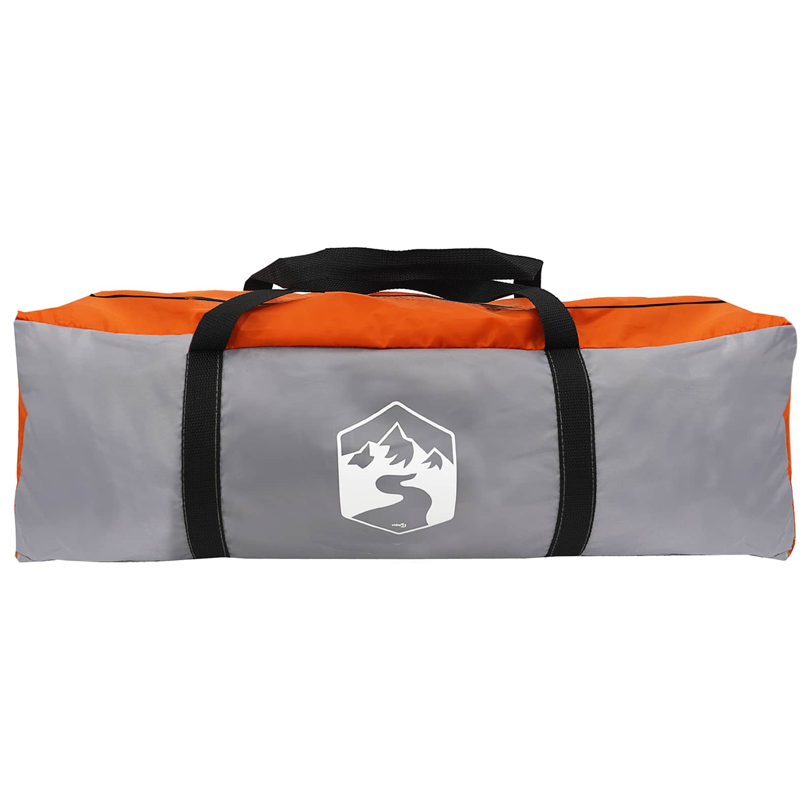 Partytent Grijs en Oranje 500 x 500 x 350 cm Polyester en staal