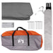 Partytent Grijs en Oranje 500 x 500 x 350 cm Polyester en staal