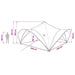 Partytent Leger groen 500 x 500 x 350 cm Polyester en staal