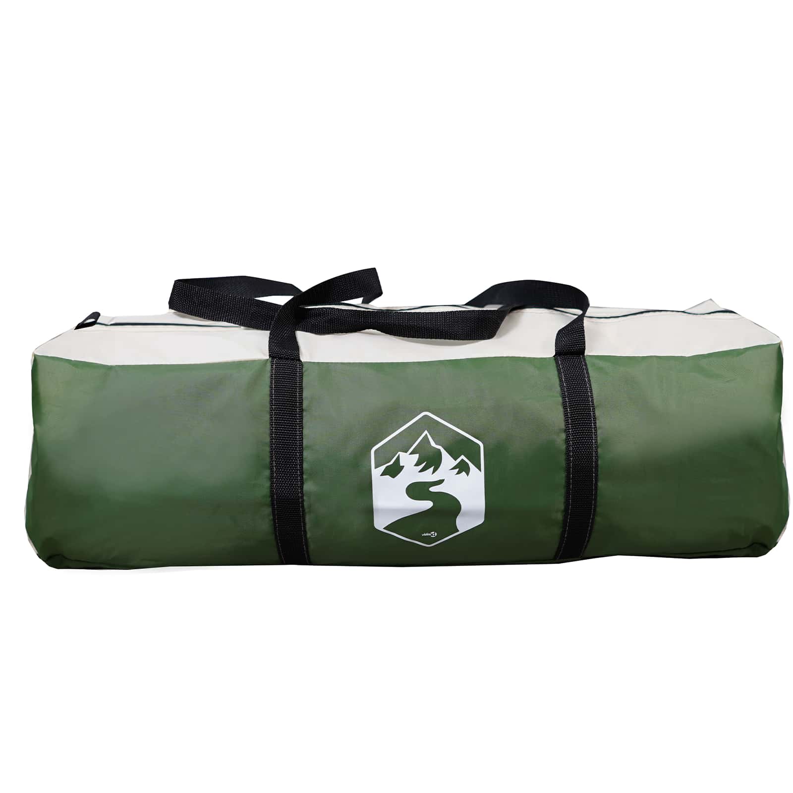 Partytent met dak Groen 600 x 600 x 400 cm Polyester en staal