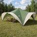 Partytent met dak Groen 600 x 600 x 400 cm Polyester en staal