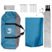 Partytent met dak Blauw 600 x 600 x 400 cm Polyester en staal