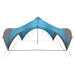 Partytent met dak Blauw 600 x 600 x 400 cm Polyester en staal