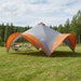 Partytent Grijs en Oranje 600 x 600 x 400 cm Polyester en staal
