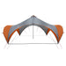 Partytent Grijs en Oranje 600 x 600 x 400 cm Polyester en staal