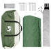 Partytent met dak Groen 400 x 400 x 320 cm Polyester en staal