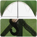 Partytent met dak Groen 400 x 400 x 320 cm Polyester en staal