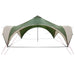 Partytent met dak Groen 400 x 400 x 320 cm Polyester en staal