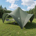 Partytent Leger groen 400 x 400 x 320 cm Polyester en staal
