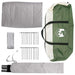 Tipi Tent met dak Groen 18-Persoon Polyester en staal
