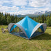Tipi Tent met dak Blauw 18-Persoon Polyester en staal