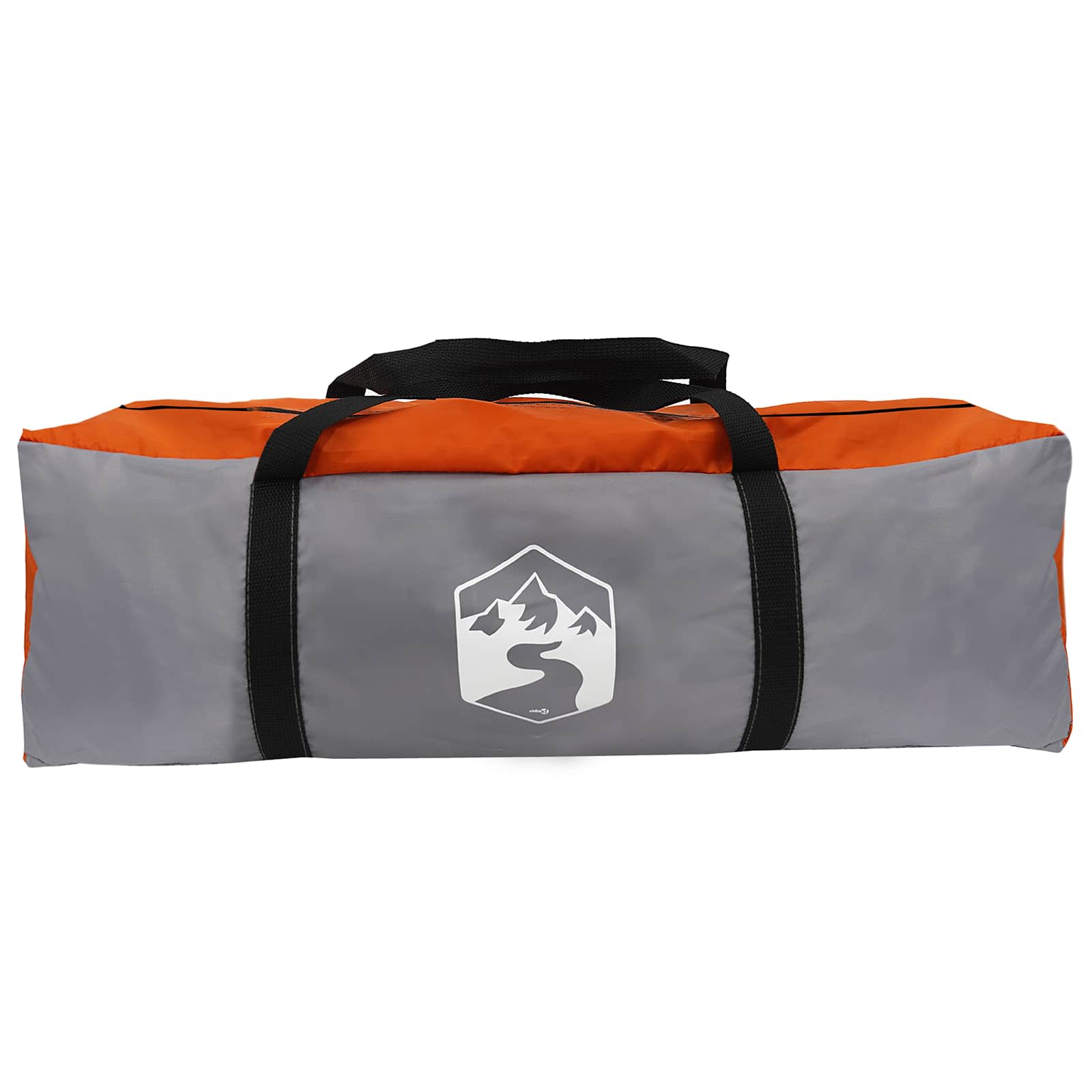 Tipi Tent met dak Grijs en Oranje 18-Persoon Polyester en staal