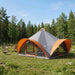 Tipi Tent met dak Grijs en Oranje 18-Persoon Polyester en staal