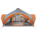Tipi Tent met dak Grijs en Oranje 18-Persoon Polyester en staal