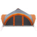 Tipi Tent met dak Grijs en Oranje 18-Persoon Polyester en staal