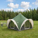 Tipi Tent met dak Groen 6-persoons Polyester en staal