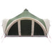 Tipi Tent met dak Groen 6-persoons Polyester en staal