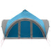 Tipi Tent met dak Blauw 6-persoons Polyester en staal