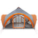 Tipi Tent met dak Grijs en Oranje 6-persoons Polyester en staal