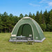 Kamperen tent met dak met luchtopening Groen 190 x 140 x 105 cm