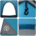Kamperen tent met dak met luchtopening Blauw 190 x 140 x 105 cm
