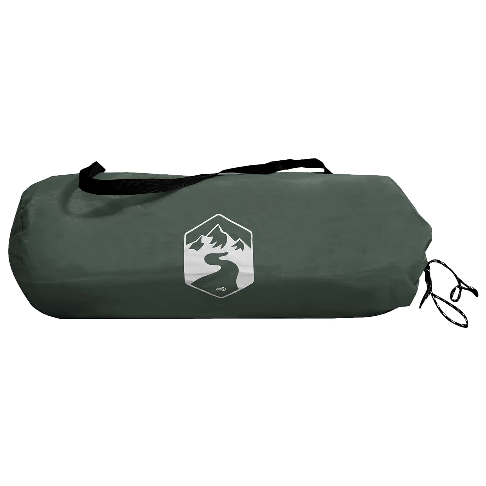 Kamperen tent met dak Legergroen 190 x 140 x 105 cm