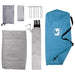 Kamperen tent met dak met luchtopening Blauw 275 x 215 x 125 cm