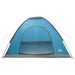 Kamperen tent met dak met luchtopening Blauw 275 x 215 x 125 cm