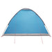 Kamperen tent met dak met luchtopening Blauw 275 x 215 x 125 cm