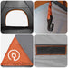 Kamperen tent met dak Grijs en Oranje 275 x 215 x 125 cm